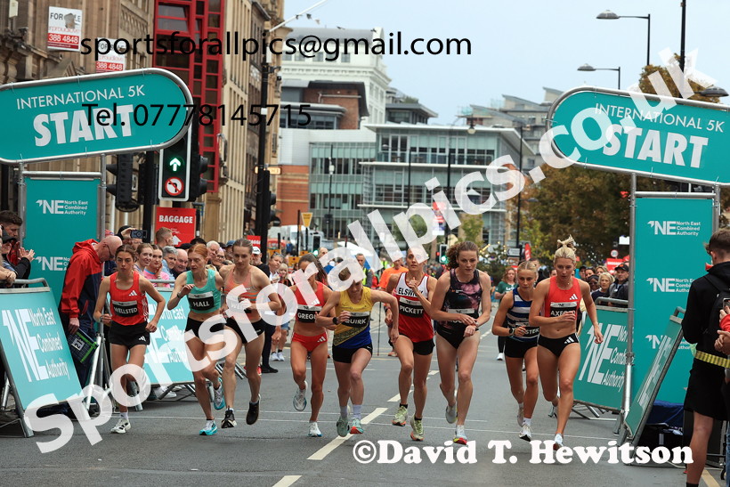 Elite Womens 5k, AJ Bell Great North 5k. Photo: David T. Hewitson/Sports for All Pics